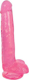 Lollicock Dildo Met Ballen 20 CM - Cherry Ice