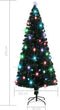 vidaXL - Kerstboom - met - LED - en - standaard - 210 - cm - glasvezel