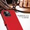 Selencia iPhone 15 Pro Max - Echt Lederen Bookcase - 3 Pashouders - Rood