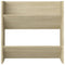 Wandschoenenkast 60x18x60 cm spaanplaat sonoma eikenkleurig