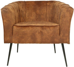 HSM Collection Fauteuil Chester Bruin/Zwart Adore