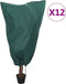 vidaXL - Plantenhoezen - met - trekkoord - 12 - st - 70 - g/m² - 0,8x1,2 - m