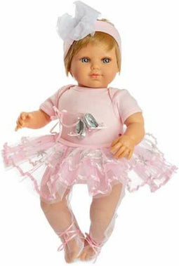 Berjuan - Babypop - Baby Sweet - 50cm - Blond Ballerina inclusief Accessoires