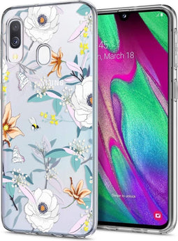 iMoshion Hoesje Geschikt voor Samsung Galaxy A20e Hoesje Siliconen - iMoshion Design hoesje - Meerkleurig / Transparant / English Garden