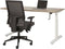 Bureau Teez Slinger zit/zit verstelbaar breed 180CM diep 80CM bladkleur Kersen framekleur Antraciet (Ral 7016)