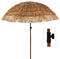 Raffia Design - Stokparasol - D220 cm - Inclusief opbergtas - Naturel