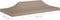vidaXL - Partytentdak 270 g/m² - 6x3 m - Taupe