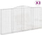 vidaXL - Schanskorven - 3 - st - gewelfd - 400x30x200/220 - cm - ijzer