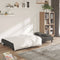 vidaXL - Slaapbank - 2-zits - met - 2 - kussens - fluweel - donkergrijs
