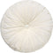 Dutch Decor - KAJA - Sierkussen rond velvet Ø40 cm - Snow White - wit