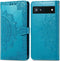 iMoshion Hoesje Geschikt voor Google Pixel 6a Hoesje Met Pasjeshouder - iMoshion Mandala Bookcase - Turquoise