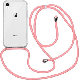 iMoshion Hoesje Geschikt voor iPhone Xr Hoesje Met Koord - iMoshion Backcover met koord - Transparant