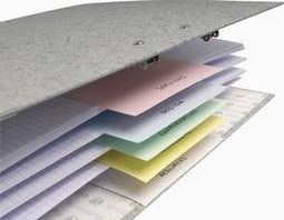 100 x Exacompta Scheidingsstroken recht 240 x 105 mm assorti