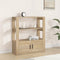 vidaXL - Dressoir - 80x30x90 - cm - bewerkt - hout - sonoma - eikenkleurig
