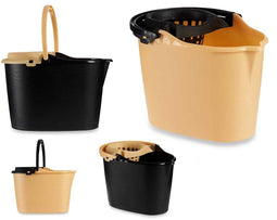 Dweilemmer Zwart Beige Polypropyleen (15 L)