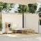 vidaXL - Windscherm - uittrekbaar 140x600 cm - crème