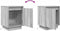 vidaXL - Nachtkastje - met - LED-verlichting - 38x34x50 - cm - grijs - sonoma