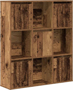 vidaXL - Boekenkast - 89x24x101,5 - cm - bewerkt - hout - oud - houtkleurig