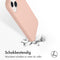 Accezz iPhone 13 - Liquid Silicone Backcover - Schokabsorberend - Roze