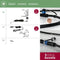 Paulmann MicroPen II - LED-grondinbouwlamp - Uitbreidingsset IP67 3000K 5x0,2W Zilver (5 stuks)