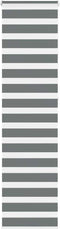 vidaXL - Zebra - rolgordijn - 55x230 - cm - stofbreedte - 50,9 - cm - donkergrijs