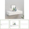 vidaXL Wandschap - Zwevend Schap - met lade - MDF - Wit - 60x23,5x10 cm