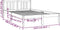 vidaXL - Bedframe - massief - hout - zwart - 120x200 - cm