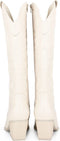 POSH by Poelman JILL - Cowboylaarzen - Ritssluiting 7 cm hak - Gebroken wit