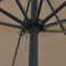 vidaXL - Tuinparasol - ø395x245 - cm - Taupe