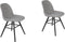 Zuiver Albert Kuip Soft Eetkamerstoelen Lichtgrijs - Set van 2
