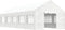 vidaXL - Prieel - met - dak - 11,15x4,08x3,22 - m - polyetheen - wit