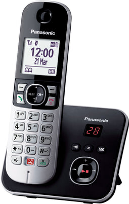 Panasonic KX-TG6861 - DECT telefoon met antwoordapparaat - 18 uur gebruiksduur - zwart