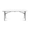 Inkazen Opvouwbare Klaptafel – 180,5 x 70 x 74 cm – Wit – Stalen Frame – Inklapbare Camping- en
