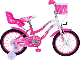 Volare Lovely Kinderfiets - Meisjes - 16 inch - Roze Wit