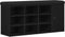 vidaXL - Opbergbank - Zwart - Eikenhout - 100x30x48 - cm - Geengineerd - Hout