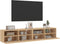vidaXL - Tv-wandmeubels - 2 - st - 80x30x30 - cm - bewerkt - hout - sonoma - eikenkleur
