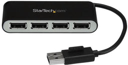 Startech.com ST4200MINI2 - 4-poorts USB 2.0 hub - Plug and play - Zwart