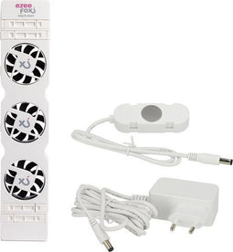 Ezeefox Radiatorventilator - 3 Ventilatoren - Thermosensor - Universeel