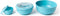 Amuse Lunchbox - Set van 3 - Tritan Deksel - Stapelbaar - Vaatwasser- en Magnetronbestendig - Blauw - 200 + 1000 + 2000 ml