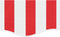 vidaXL - Vervangingsdoek - voor - luifelrok - gestreept - 3,5 - m - rood - en - wit