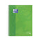 Oxford School Europeanbook - notitieboek - gekleurde rand - A4+ - ruit 5mm - 80 vel - 4 gaats - hardcover - groen