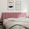 vidaXL - Hoofdbordkussen - 200 - cm - fluweel - roze