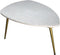 HSM Collection Salontafel Marseille - 90x60x36 cm - Wit/goud - Marmer/metaal