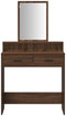 vidaXL - Bruin - Eiken - H - Dressingtafel - met - Lades, - 79x41x140 - cm
