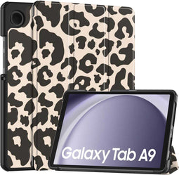 imoshion Tablet Hoes - Geschikt voor Samsung Galaxy Tab A9 8.7 inch - Design Trifold Bookcase - Leopard