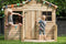 Houten Speelhuisje Laura (SwingKing) | Kinderhuisje met veranda voor Buiten in de Tuin | Voor kinderen vanaf 3 jaar | FSC Hout