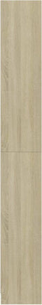 vidaXL - Boekenkast - met - 5 - schappen - 80x24x175 - cm - bewerkt - hout - sonoma - eik