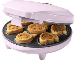 Bestron AAW700P - Wafelijzer - 700W - Dierenvormpjes - Roze