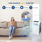 Serenelife Mobiele Air conditioner, Draagbare 3-in-1 Airconditioner met Ontvochtigerfunctie, Mobiele Airco met Ventilatorstand, Afstandsbediening, Compleet Raammontage Uitlaatkit,9K BTU+VERWARMING