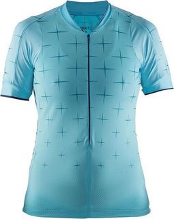 Craft Belle Glow Jersey - Korte mouwen - Ademend - Blauw - Maat XL